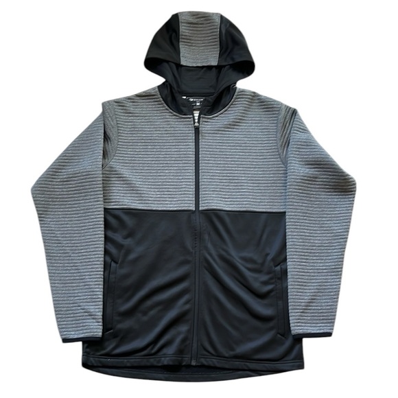 Holloway Other - New Holloway Jacket 3D Regulate Full Zip Hooded Gray/Black Wicking Layer Medium
